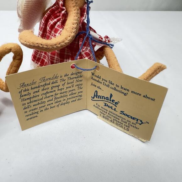 Vintage Annalee Sweetheart Boy & Girl Mouse Couple Valentine 1993 & 1994 6 Inch - Picture 4 of 12
